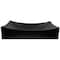Novatto Modern Matte Black Porcelain Vessel Sink Set with Matte Black Drain and Sealer NP-01141MBMB - alternate 3